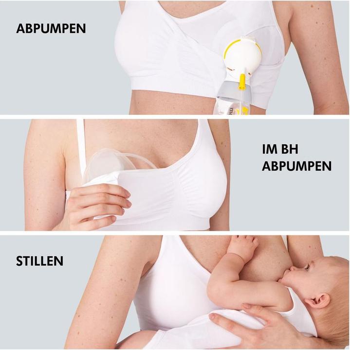 Image du produit Medela Soutien-gorge d'allaitement et de pompage 3en1 Hands-free (L)