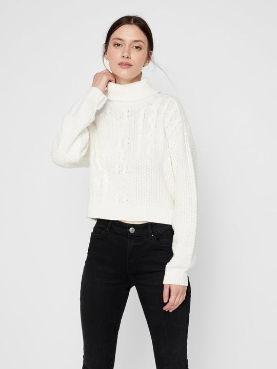 Actual product image Pieces Short turtleneck knit sweater (L)