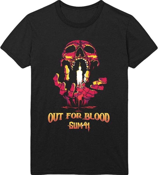 Universal Textiles Unisex Adult Out For Blood Back Print Cotton T-Shirt (L)