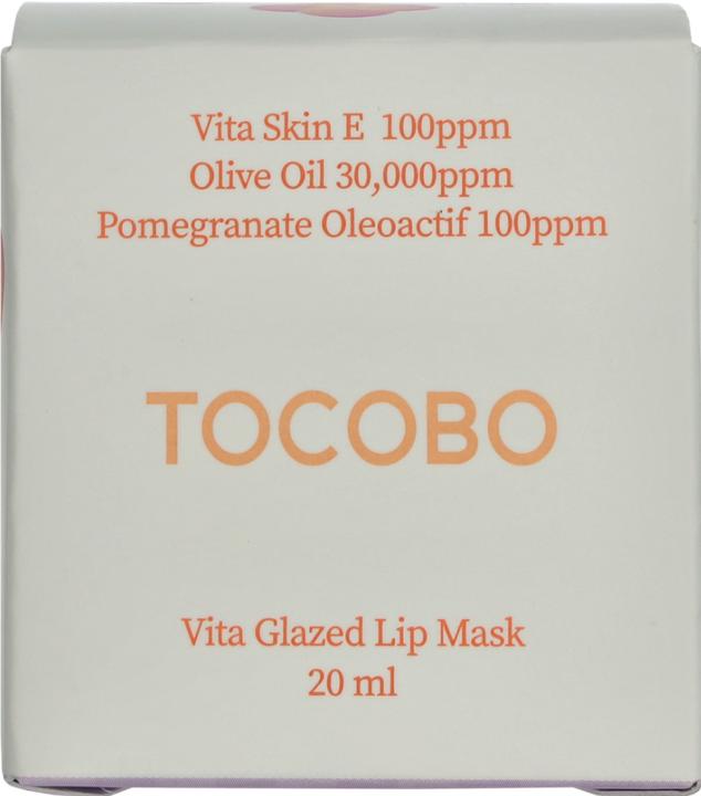 Actual product image Tocobo Vita Glazed Lip Mask 20ml Moisturizing Night Lip Care (Balm, 20 ml)