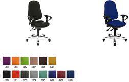 Produktbild Topstar Bürodrehstuhl "Support SY Deluxe", schwarz Bezug: 100 % Polypropylen, Bandscheibensitz und Synchron