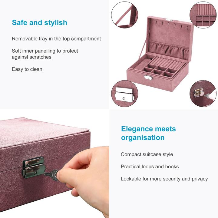 Produktbild Intirilife Schmuckschatulle in Rosa