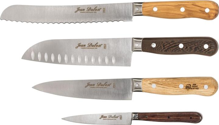 Actual product image Laguiole Jean Dubost kitchen knife set 4 pcs. (20 cm)