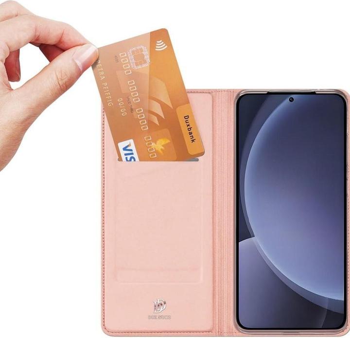 Produktbild Dux Ducis Samsung Galaxy S25 Hülle mit Kartensteckplatz - Pink (Samsung Galaxy S25)