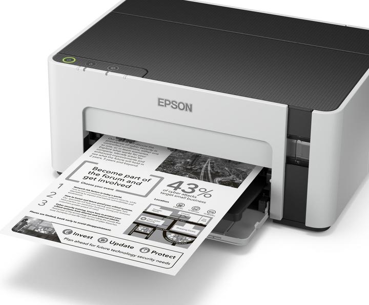 Produktbild Epson EcoTank M1100 - 1440 x 720 DPI - 1 - A4 - 15000 Seiten pro Monat - 32 Seiten pro (Tintentank, Schwarz-Weiss)
