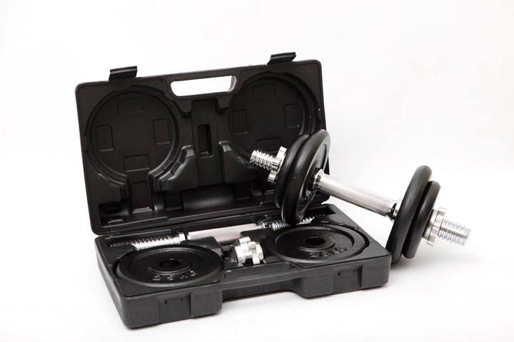 Actual product image Fitcom Dumbbell Set 2x 10 Kg (4 x 2.5 kg, 4 x 1.25 kg)