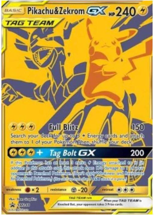 Actual product image Pokémon Pikachu & Zekrom-GX Premium Collection Box (English, Box Set & Collection)