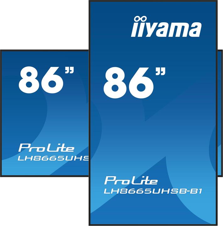 Actual product image iiyama 86" 3840x2160, UHD IPS panel, Haze 1%, 8 (3840 x 2160 Pixels, 86")