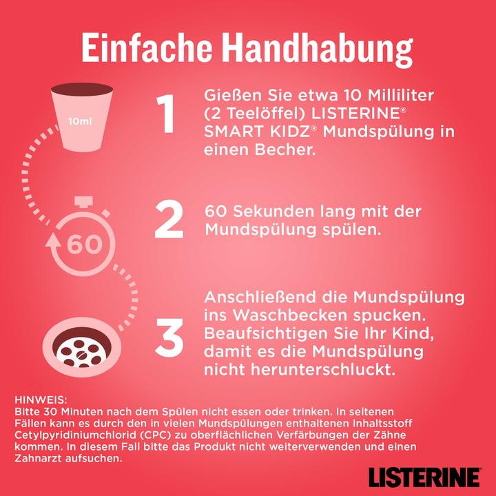 Immagine prodotto Listerine Bacche per bambini (500 ml, Collutorio)