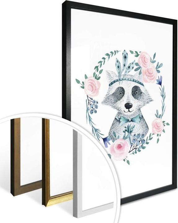 Produktbild Trenddeko Waschbär 01 (80 x 100 cm)