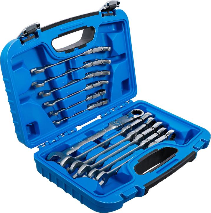 Image du produit BGS Jeu de clés mixtes à cliquet à double articulation pliable 8 - 19 mm 12 pièces (14 mm, 18 mm, 13 mm, 12 mm, 8 mm, 17 mm, 19 mm, 15 mm, 11 mm, 9 mm, 16 mm, 10 mm)