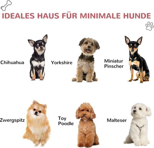 Produktbild Swisshandel24 Hundehütte Outdoor Hundehaus mit Dachluke Tor Unterschlupf für kleine Hunde Kleintierstall Luftzirku (Hundehütte)