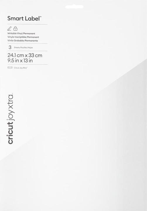 Cricut Vinyl film Joy Xtra Smart perm. 24 x 33 cm, 3 pieces, white