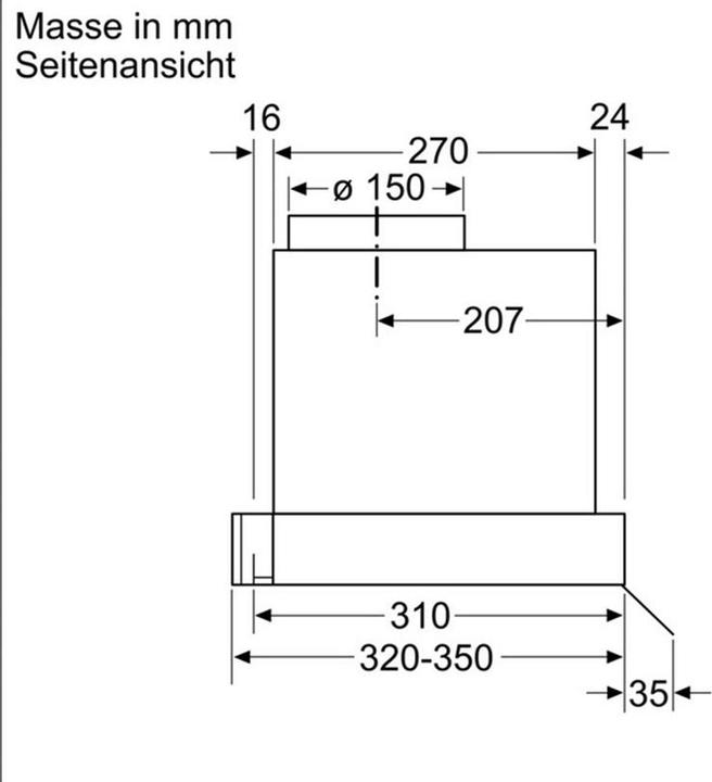 Actual product image Bosch Hausgeräte DBB96AF60 (Substructure hood)