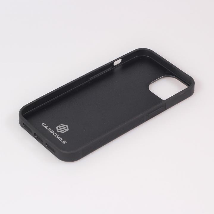 Image du produit Carbomile Coque alcantara et carbone avec surpiqûres rouges (Apple iPhone 13)
