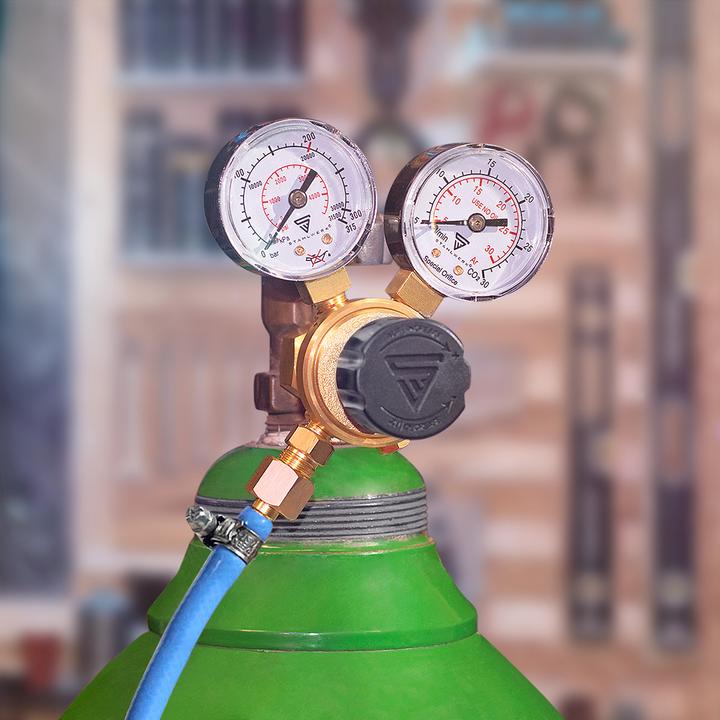 Produktbild Stahlwerk Mini Druckminderer Druckregler 200 Bar für Argon CO2 Mix