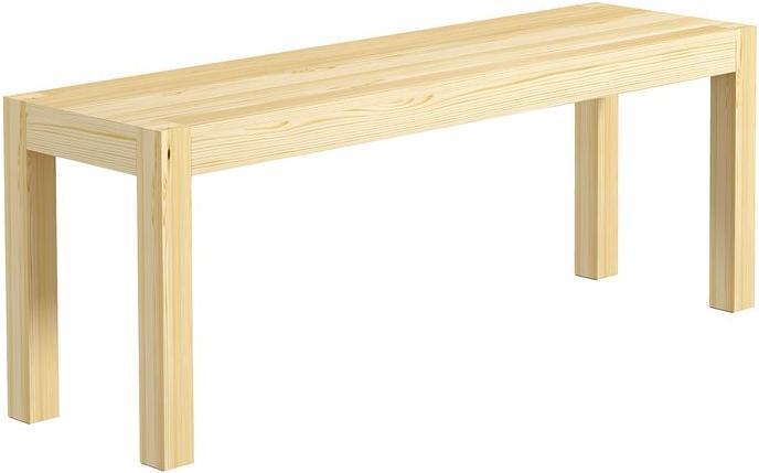 Produktbild Swisshandel24 Sitzbank 2-Sitzer, Landhausstil, Kiefernholz, Natur, 120x33x45cm (120 cm)