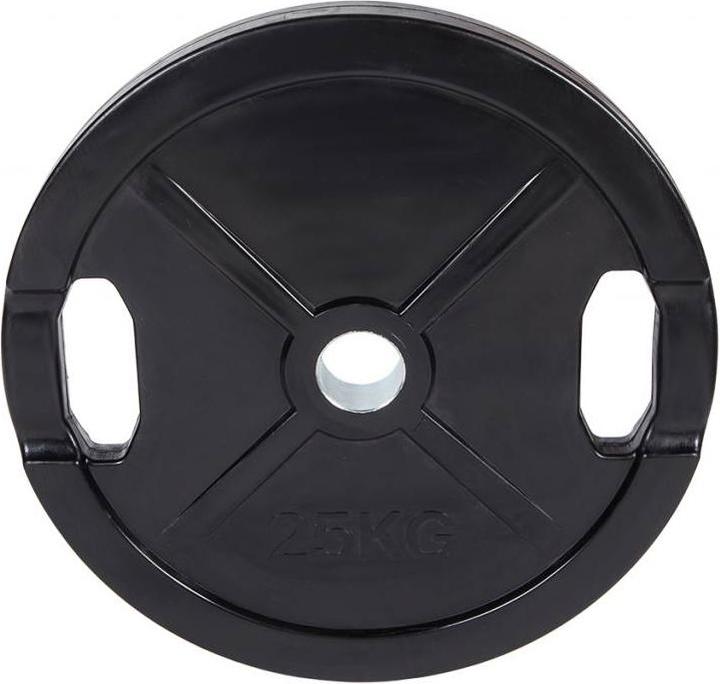 Fitcom Gummierte Olympia Hantelscheibe (1 x 25 kg)