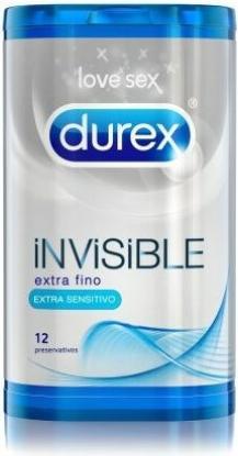 Image du produit Durex Invisible Extra Fin 12 Unités (12 pcs)