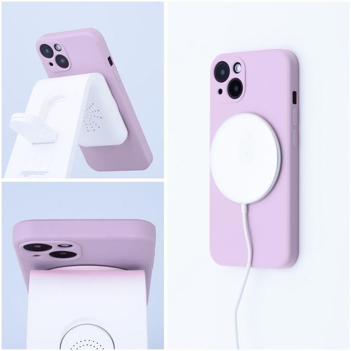 Image du produit OEM Back panel cover SILICONE MAG COVER case compatible with MagSafe for IPHONE 16 Pro pink (Apple iPhone 16 Pro)