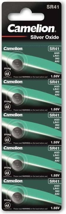 Image du produit Camelion Pile bouton à l'oxyde d'argent SR41 / SG3, 1,55 volt - 5 pièces (5 pcs, LR41, 40 mAh)