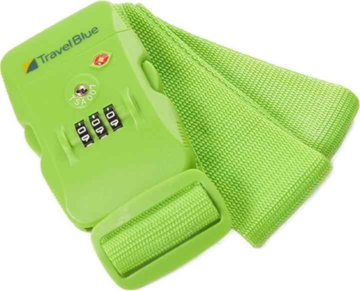 Produktbild Travel Blue TSA-Gepäckriemen mit Kombinationsschloss purpur, neon green (Schlösser & Anhänger, Kofferriemen)