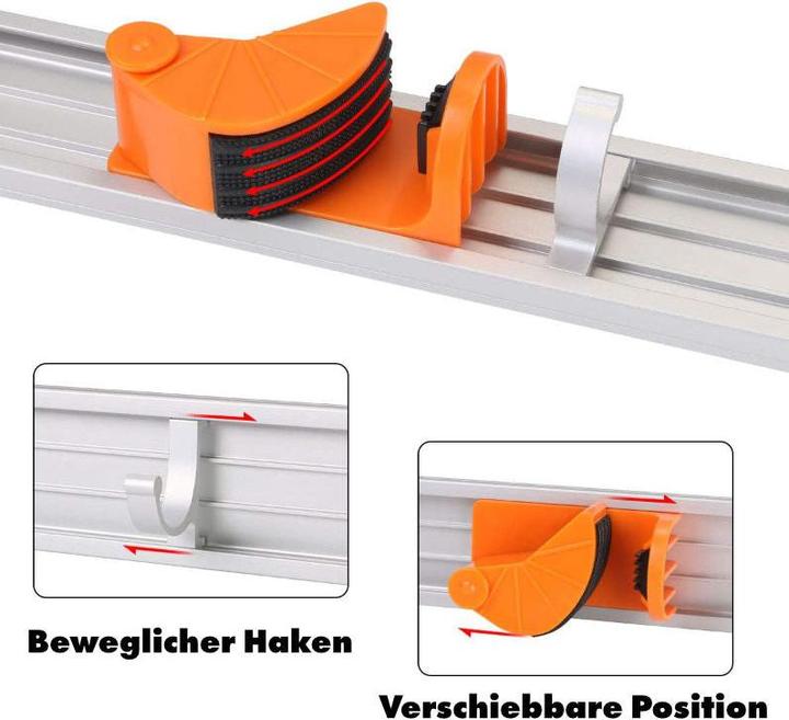 Actual product image Hermex Tool bar Tool holder Garden bar Hanging rail Wall bracket