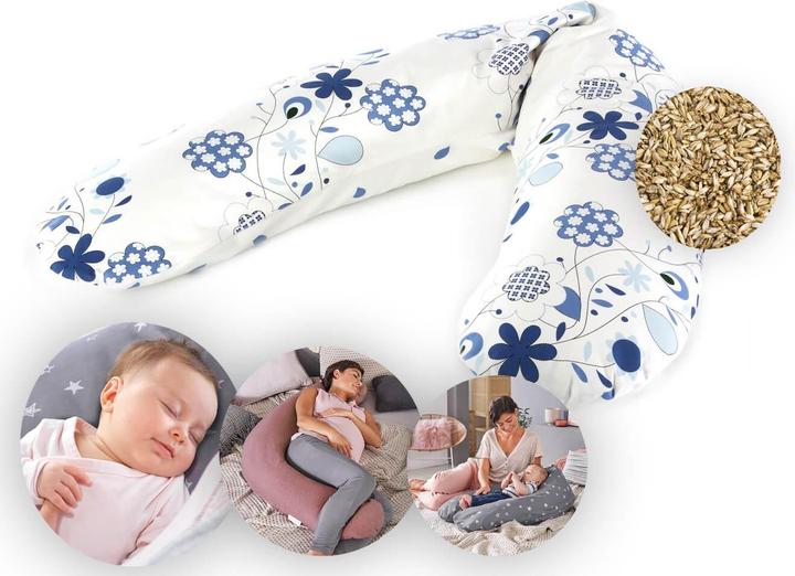 Actual product image Theraline Nursing Pillow "The Original" with Spelt Filling incl. Cover 190 cm (190 cm)