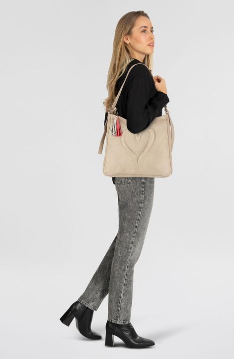 Produktbild Taschendieb Herzweg Schultertasche Leder 40 cm