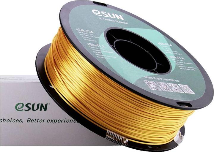 Actual product image eSUN eSilk (PLA, 1.75 mm, 1000 g, Gold)
