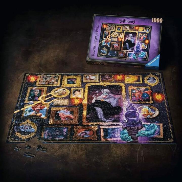 Actual product image Ravensburger Jigsaw Puzzle 1000 pieces 12000039 - Disney Villainous Ursula - The popular characters from (1000 pieces)