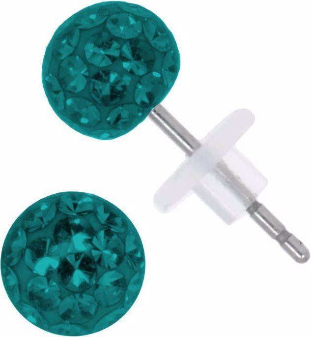 Bijouteria Ohrstecker (Epoxiharz, PVC, Chirurgenstahl 316L, Kristall)