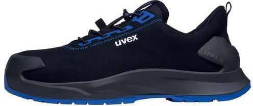 Actual product image Uvex Sports uvex 1 x-craft low shoes S2 68140 black, blue width 14 size 44 (S2, 44)