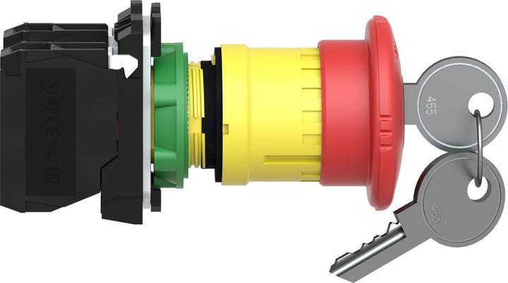 Immagine prodotto Schneider Electric Interruttore di emergenza 40mm chiave 1S 1NC