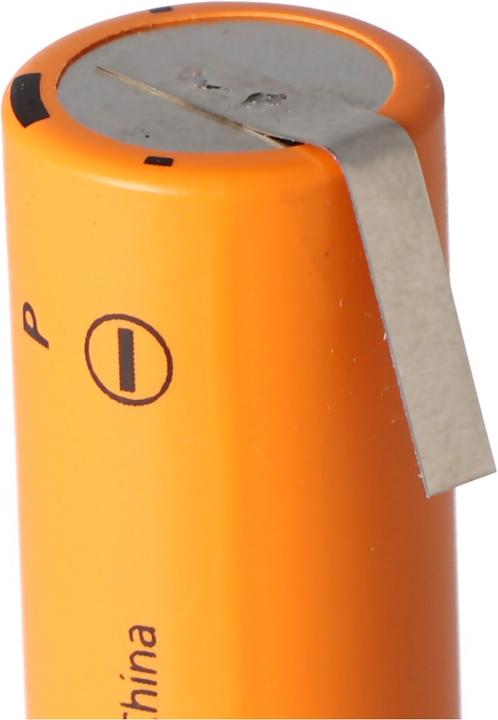 Actual product image Panasonic Akku HHR-120 für Rasierer, Rasierapperate mit Lötfahne U-Form (1 pcs., 4/5 AA, 1200 mAh)