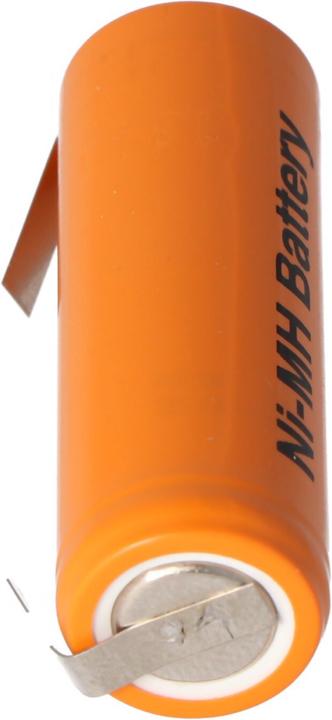 Actual product image Panasonic Akku HHR-120 für Rasierer, Rasierapperate mit Lötfahne U-Form (1 pcs., 4/5 AA, 1200 mAh)