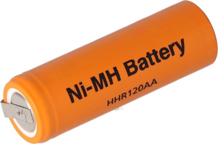 Actual product image Panasonic Akku HHR-120 für Rasierer, Rasierapperate mit Lötfahne U-Form (1 pcs., 4/5 AA, 1200 mAh)
