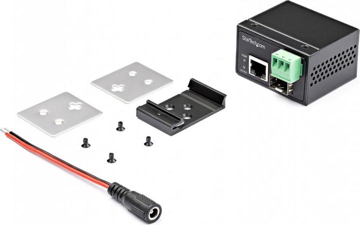 Actual product image StarTech .com Industrial Fiber to Ethernet Media Converter
