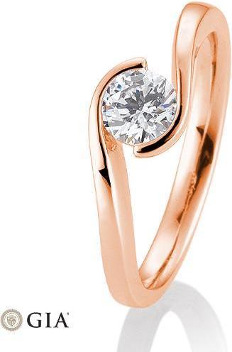 Breuning Ring Schwung 0,40-0,60 ct. (54, 585/14 K Gold)