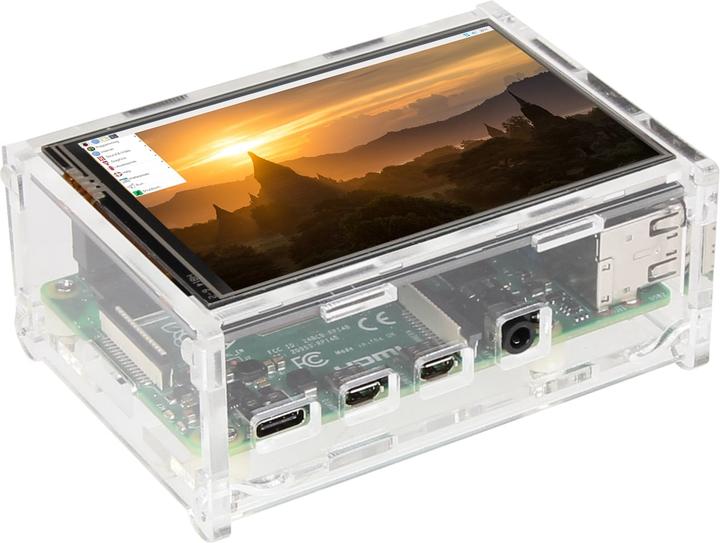Actual product image Raspberry Pi Pi case for 3.2" touch screen display