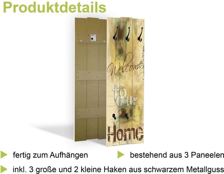 Produktbild Artland Fotocollage von 32 bunten Haustüren