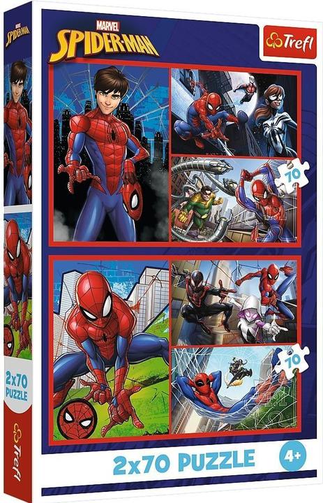 Image du produit Trefl Puzzle 2 x 70 – Marvel Spiderman (70 pièces)