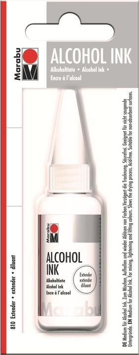 Marabu Estensore per inchiostri a base di alcool (Bianco, 20 ml)