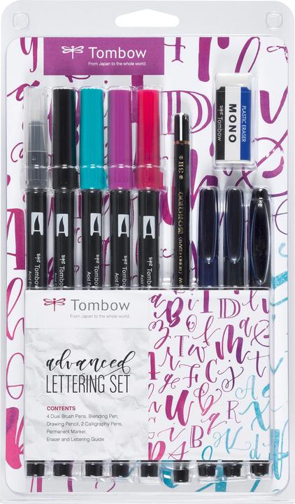 Produktbild Tombow Lettering-Set für Fortgeschrittene (Mehrfarbig, 10 x)