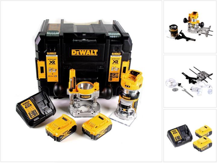 DeWalt FRÄSMASCHINE 18V 2in1 8mm 2x5,0Ah TSTAK DCW604P2
