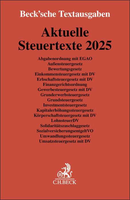 Aktuelle Steuertexte 2025 (Deutsch)