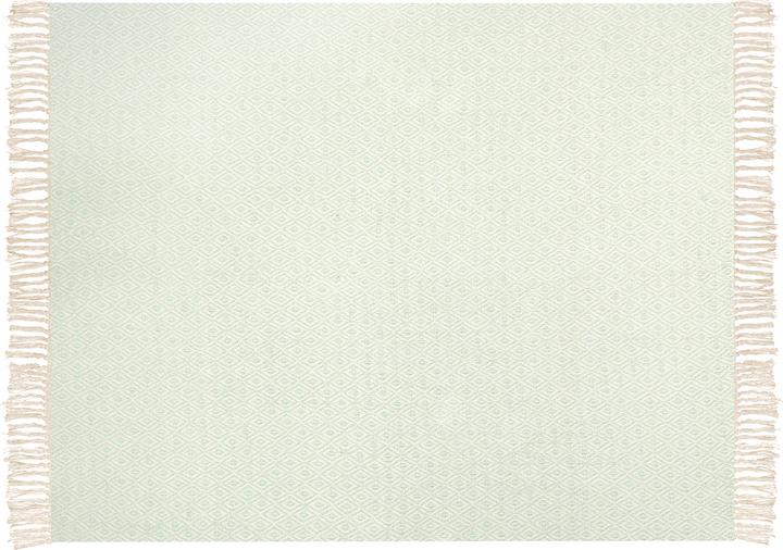 Produktbild Beliani Lumark Baumwolldecke 125 x 150 cm grün und beige MITYAL! (125 x 150 cm)