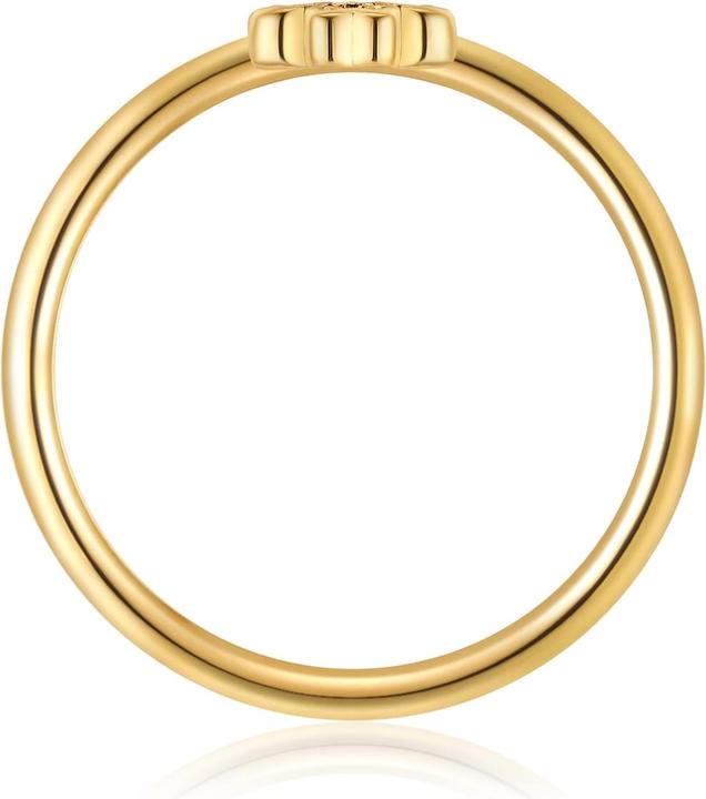 Image du produit Glanzstücke München Bague femme trèfle à quatre feuilles argent sterling - 34596 (50, Argent 925)