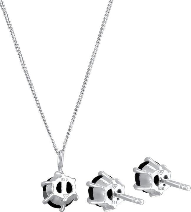 Immagine prodotto Elli Set di gioielli Solitario di cristallo Collana Orecchini Argento 925 (Argento 925)