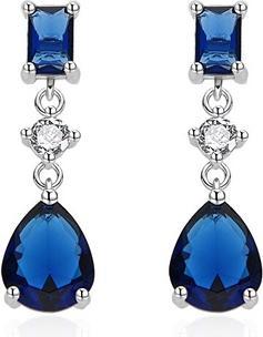 Image du produit Agato - Silver earrings with blue zircons AGT-E152PBL